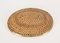 French Riviera Vide-Poche Bowl Tray in Woven Rattan and Brass, 1970s, Image 9