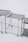 Mid-Century Italian Chrome and Smoked Glass Nesting Tables, 1970s, Set of 3 8
