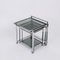Mid-Century Italian Chrome and Smoked Glass Nesting Tables, 1970s, Set of 3 13