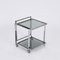 Mid-Century Italian Chrome and Smoked Glass Nesting Tables, 1970s, Set of 3 10