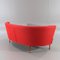 Vintage Semicircular Red Sofa 3