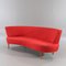 Vintage Semicircular Red Sofa, Image 1