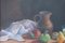 Colin Parker, Bodegón de fruta y jarra, óleo sobre lienzo, enmarcado, Imagen 5