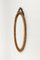 Oval Wall Mirror in Rattan and Bamboo with Chain by Franco Albini, 1960s 10