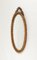 Oval Wall Mirror in Rattan and Bamboo with Chain by Franco Albini, 1960s 9