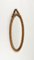 Oval Wall Mirror in Rattan and Bamboo with Chain by Franco Albini, 1960s 4