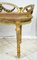 Antique Napoleon III Bench in Gilded and Painted Wood, France, Early 20th Century 4