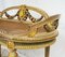Panca Napoleone III antica in legno dorato e dipinto, Francia, inizio XX secolo, Immagine 5