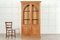 English Oak Arched Glazed Bookcase Cabinets, Set of 2, Image 7