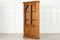 English Oak Arched Glazed Bookcase Cabinets, Set of 2 11