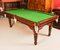 Antique Victorian Snooker / Dining Table & Chairs, 1900s, Set of 9 12