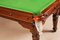 Antique Victorian Snooker / Dining Table & Chairs, 1900s, Set of 9 13