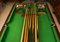 Antique Victorian Snooker / Dining Table & Chairs, 1900s, Set of 9 8