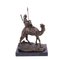 Vintage Beduinenkrieger auf Kamel Bronzeskulptur nach Agathon Léonard, 20. Jahrhundert 11