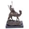 Vintage Beduinenkrieger auf Kamel Bronzeskulptur nach Agathon Léonard, 20. Jahrhundert 1
