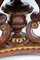 Mesa de centro Ormolu Trompe Loeil vintage de parquet de caoba, años 80, Imagen 10