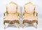Vintage French Louis XV Revival Gilded Armchairs, 1980s, Set of 2 2