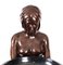 Vintage Biba Bronze Deco Lady Skulptur, 1980er 9