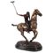 Polospieler Skulptur eines galoppierenden Pferdes, 20. Jh., Bronze 1