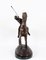 Escultura de caballo al galope de jugador de polo, siglo XX, bronce, Imagen 8