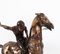 Polospieler Skulptur eines galoppierenden Pferdes, 20. Jh., Bronze 6