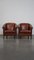 Sheep Leather Club Chairs, Set of 2 2