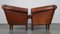 Sheep Leather Club Chairs, Set of 2, Image 3