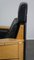 Butacas de cuero negro con madera de Schuitema. Juego de 2, Imagen 16