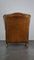 Brown Leather Wing Chair, Image 5