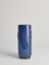 Blaue Vase aus Steingut von Maria Philippi für South Holm, 1960er 4