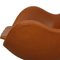 Sedia Egg in pelle Walnut Grace di Arne Jacobsen, Immagine 13