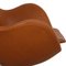 Sedia Egg in pelle Walnut Grace di Arne Jacobsen, Immagine 16