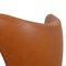Egg Chair in Walnut Grace Leather by Arne Jacobsen, Image 19
