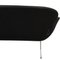 Swan Sofa in Black Grace Leather by Arne Jacobsen 6
