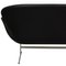 Swan Sofa in Black Grace Leather by Arne Jacobsen 7