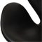 Swan Sofa in Black Grace Leather by Arne Jacobsen 16