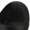 Silla Swan de cuero negro de Arne Jacobsen, años 80, Imagen 7