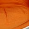 Sedia Ball bianca in tessuto Hallingdal arancione di Eero Aarino, inizio XXI secolo, Immagine 11