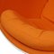 Sedia Ball bianca in tessuto Hallingdal arancione di Eero Aarino, inizio XXI secolo, Immagine 9