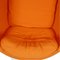 White Ball Chair in Orange Hallingdal Fabric by Eero Aarino, 2000s 5