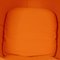 White Ball Chair in Orange Hallingdal Fabric by Eero Aarino, 2000s 7