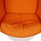 White Ball Chair in Orange Hallingdal Fabric, 2000s 7