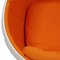Weißer Ball Chair aus orangefarbenem Hallingdal Stoff, 2000er 9