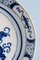 Blue and White Chinoiserie Plate from Dutch Delftware, 1700s, Image 3