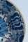 Blue and White Peacock Plate from Dutch Delftware, Image 3