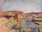 Bertrand Py, Riverside Path, Dipinto ad olio su tela, Metà del XX secolo, Incorniciato, Immagine 2