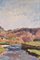 Bertrand Py, Riverside Path, Oil Painting on Canvas, Mid-20th Century, Framed, Image 3