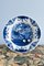Blue and White Floral Plate from Dutch Delftware 1