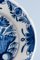 Blauweißer Teller mit Blumenmuster von Dutch Delftware 3
