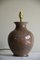 Brown Glazed Pottery Lamp 1
